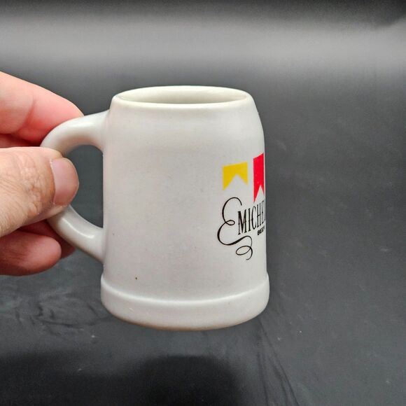 MICHELOB Miniature Stein Mini Beer Mug Bar Decor Vintage Ceramarte Brazil - Picture 2 of 10